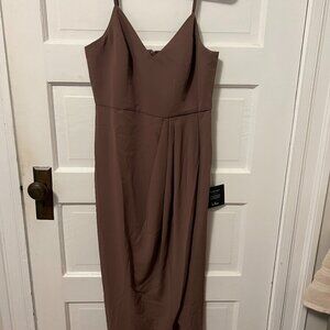 Lulus Mauve Midi Dress